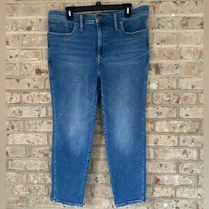 Madewell petite high rise stovepipe jeans